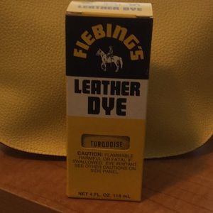 New fiebings leather dye